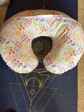 Floral Boppy Pillow Multicolor